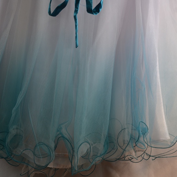 Tulle, Sequin, Beaded, Strapless Dress SZ XL - Picture 9 of 9